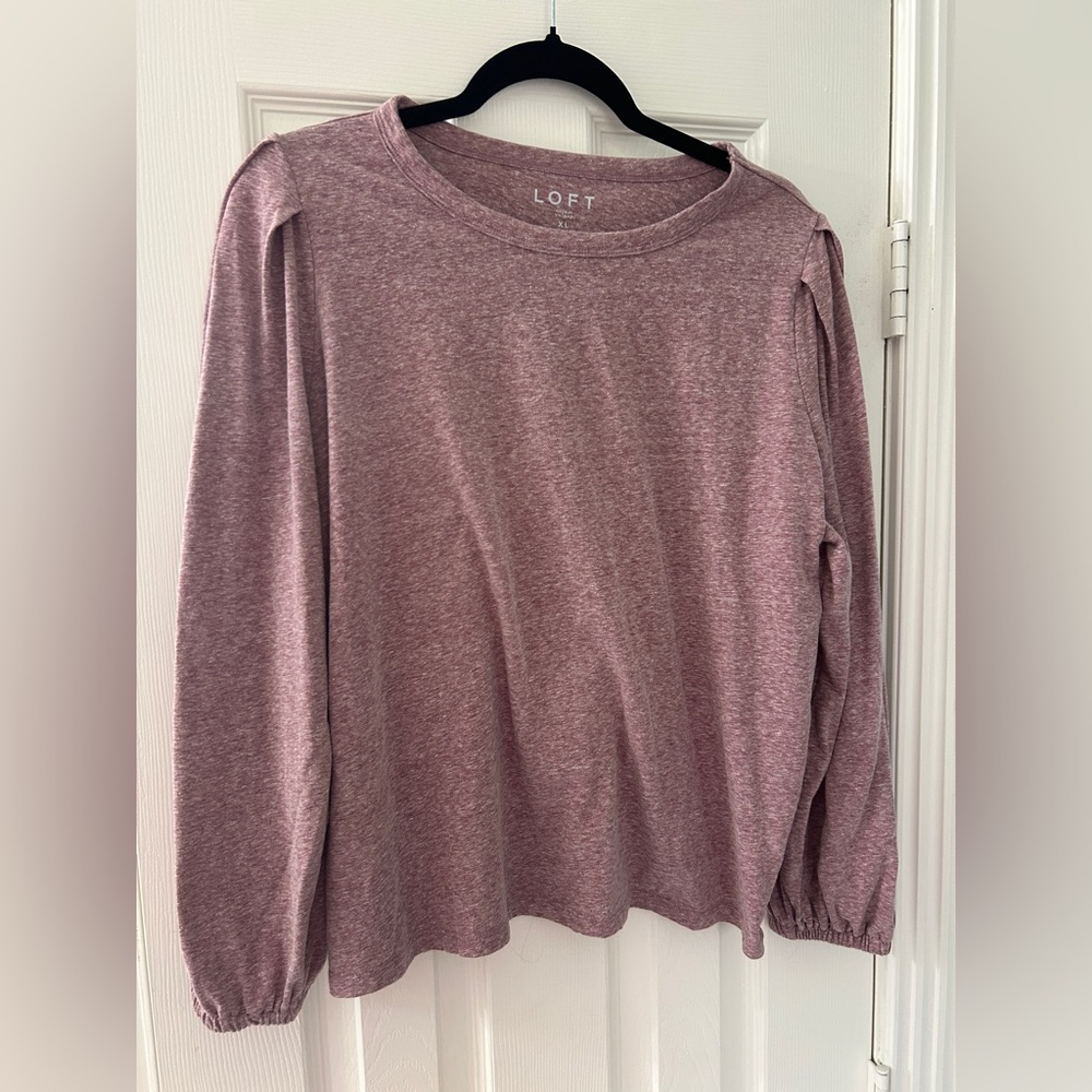 LOFT Mauve Long Sleeve Shirt